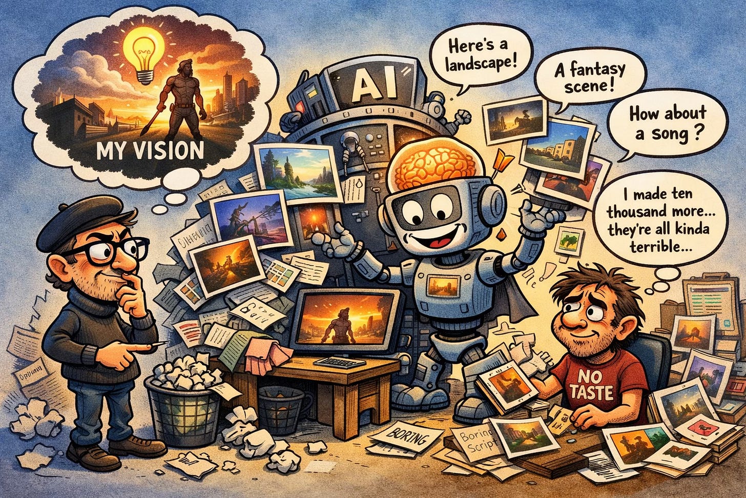 Illustration for The Human Act of Making Things Exist